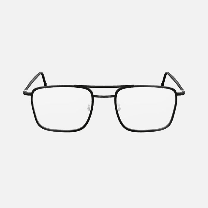 Black Double Bridge Glasses 3D Model – Modern Eyewear Asset (for Cinema 4D / Web / AR)