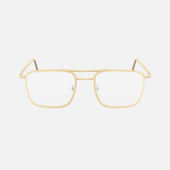 Gold Double Bridge Glasses 3D Model – Premium Eyewear Asset (for Cinema 4D / Web / AR)