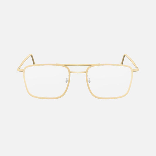 Gold Double Bridge Glasses 3D Model – Premium Eyewear Asset (for Cinema 4D / Web / AR)