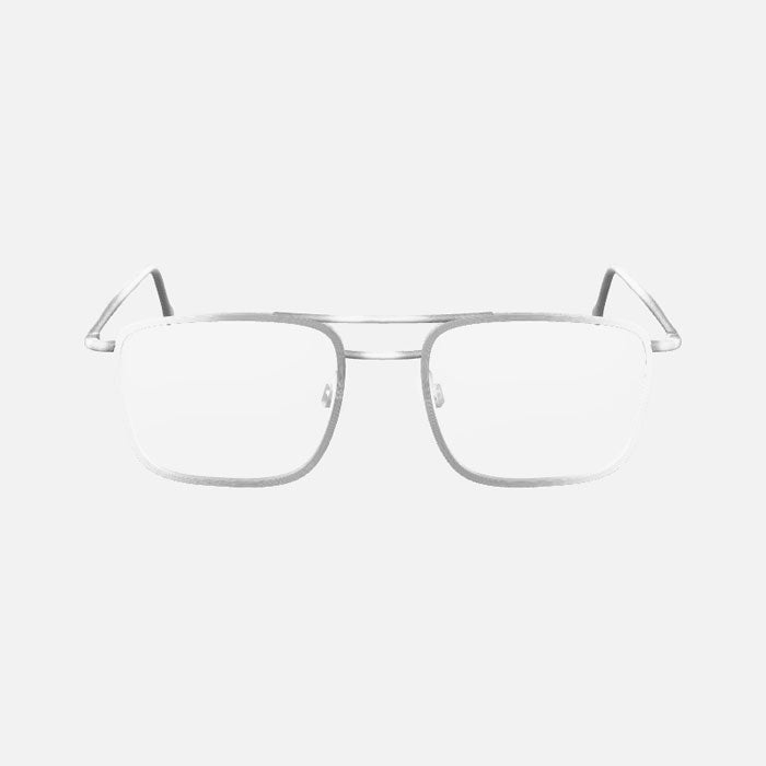 Silver Double Bridge Glasses 3D Model – Stylish Eyewear Asset (for Cinema 4D / Web / AR)